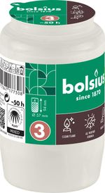 Refill Bolsius, 50 h, 152 g, 57x94 mm, for grave candle, white, oil