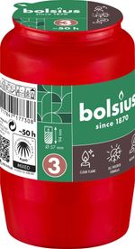 Mécsesbetét Bolsius, 50 óra, 152 g, 57x94 mm, piros, olaj