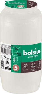Mécsesbetét Bolsius, 100 óra, 317 g, 67x140 mm, fehér, olaj