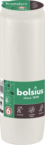Refill Bolsius, 110 h, 342 g, 57x177 mm, for grave candle, white, oil