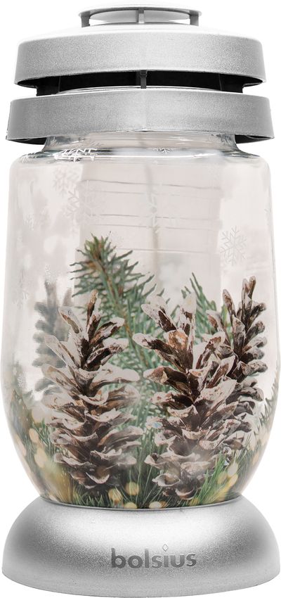 Candle Bolsius 3D Christmas cones, 22.4 cm, for grave, with refill 36 h