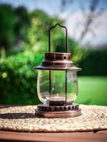 Lantern MagicHome CL0135, 190 mm, Copper, for tea light candle