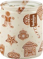 Gyertya Bolsius Starlight Nugát, karácsonyi, üvegben, 23 óra, 68x82 mm