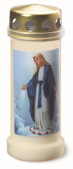 Refill Bolsius Gravelight NR6L, Mary, 70 h, 170x65 mm, for grave candle, paraffin