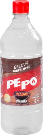 Gyújtós PE-PO®, gél, 1000 ml, grillhez, kályhához, kandallóhoz, kemencéhez