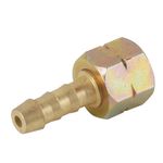 Connector Meva I410, D08 mm, for gas, LPG, one-way, W21.8 LH (G 1/2") thread