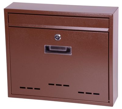 Schránka FLATBLOCK 31x36x9 cm, poštová, hnedá