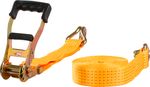 Ratchet tie down strap, 50 mm, L-6 m, max. 5000 kg