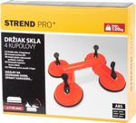 Držiak skla Strend Pro CUP-182, prísavný, 4-kupolový, plast
