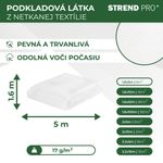 Kerti textília B1106, 1,6x5 m, nem szőtt, 17 g/m, fehér