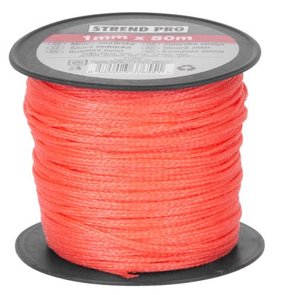 Motúz Strend Pro červený, 1 mm, L-50 m, murársky