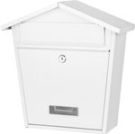 Post box MODERN B, white 365x365x133 mm