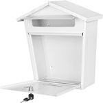 Post box MODERN B, white 365x365x133 mm