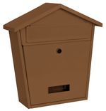Post box MODERN A, brown 365x365x133 mm