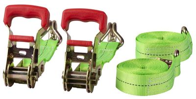 Rögzítő heveder Strend Pro, racsnis pánt, 30 mm, H-4,5 m, max. 600 kg, 2 db-os csomag