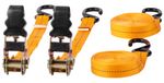 Tie-down strap Strend Pro, with ratchet, 25 mm, L-4.5 m, max. 500 kg, pack of 2 pcs