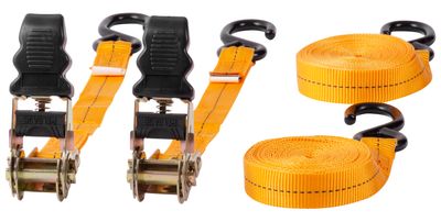 Strend Pro szortószíj, racsnis szalag, 25 mm, L-4,5 m, max. 500 kg, csom. 2 db