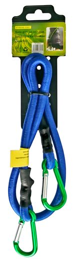 Rögzítőgumi Strend Pro GB012, 10 mm, 100 cm, karabinerekkel, teherbírás 12 kg