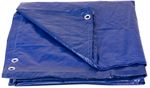 Tarpaulin Poolco 3.6 m, 120 g/m2, covering, blue, round, with grommets