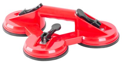 Üvegtartó Strend Pro CUP-182, tapadó, 3 kupolás, műanyag