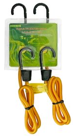 Bungee Cord Strend Pro LB344, 8 mm, 2x 100 cm, with steel hook, load capacity 7 kg