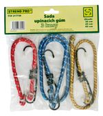 Bungee Cord Strend Pro LB349, 8 mm, 1x 30-45-60 cm, with steel hooks