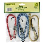 Bungee Cord Strend Pro LB349, 8 mm, 1x 30-45-60 cm, with steel hooks