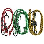 Bungee Cord Strend Pro LB332, 8 mm, 2x 30-50-60 cm, with steel hooks