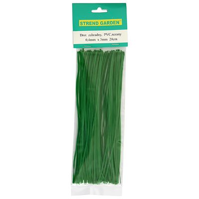 Wire GardenTwist PVC 0.4x3 mm, L-300 mm, binding, pack. 100 pcs