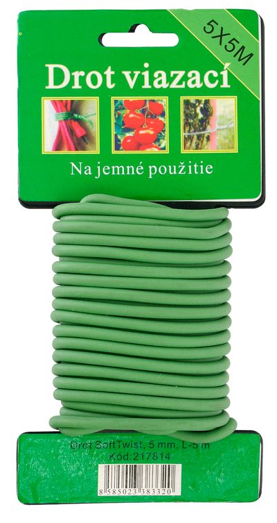 Bailing wire PVC coated 5mm, L-5m, Strend Pro, softtwist