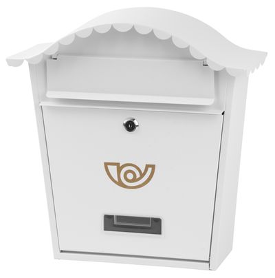 Post box NAPOLEON B, white 365x365x135 mm