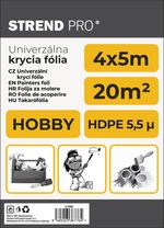 Fólia krycia Strend Pro Hobby, maliarska, 4x5 m, 6µ, zakrývacia