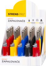 Zapaľovač Strend Pro MINI 4 farby, Sellbox 20 ks