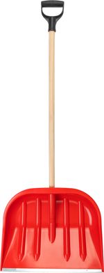 Hótoló Snowman D, 470x370 mm, hólapát, PVC, fém él, fa nyél D 100 cm, vegyes színek