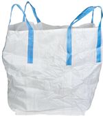BigBag zsák TOF4, 90x90x120 cm, PP, 4 fül, fehér, lapos aljú zsák, max. 1000 kg