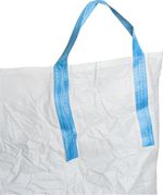 BigBag zsák TOF4, 90x90x120 cm, PP, 4 fül, fehér, lapos aljú zsák, max. 1000 kg