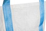 BigBag zsák TOF4, 90x90x120 cm, PP, 4 fül, fehér, lapos aljú zsák, max. 1000 kg