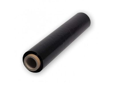 Fólia Stretch, 500 mm, 23 µm, čierna, baliaca, návin L-250 m