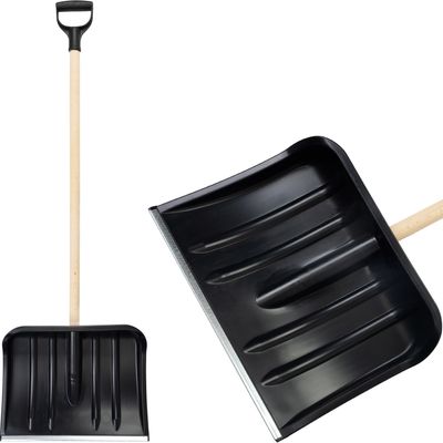 PVC snow shovel 440x350 mm with handle