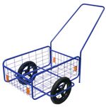 Transport cart RDV 4 RAPID 4, pneumatic wheel 290 mm, max. 80 kg