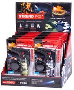 Lighter Strend Pro Mini torch with stand, camouflage, refillable, 75x45x120 mm, Sellbox 12 pcs