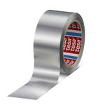 Tape tesa® PRO Aluminium, aluminum, metallized, adhesive, 50 mm, L-30 m