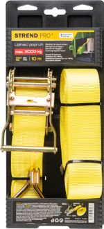 Tie-down strap Strend Pro, with ratchet, 50 mm, L-10 m, max. 2000 kg