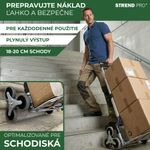 Molnárkocsi Strend Pro, szállítókocsi, összecsukható lépcsőző, teleszkópos, max. 80 kg