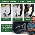 Molnárkocsi Strend Pro, szállítókocsi, összecsukható lépcsőző, teleszkópos, max. 75 kg