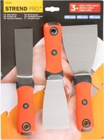 Spatula Set Strend Pro, 3-piece, 40 mm, 60 mm, 80 mm