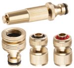 Csatlakozókészlet Strend Pro Garden GF341, öntöző, kerti, adapter 3/4"-1, csatlakozók 1/2", fúvóka