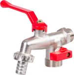 Water Valve Strend Pro, 3/4"-3/4"-1/2", double, garden