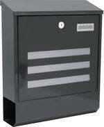 Schránka LINEA, 35x11,5x41,5 cm, poštová, antracit