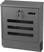 LINEA mailbox, 35x11.5x41.5 cm, postal, anthracite